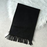 ロンハーマン カシミヤ100% マフラー ブラック タグ付き未使用品