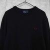フレッドペリー ロゴ ニット ブラック