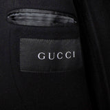 グッチ チェスターコート ウールコート ブラック