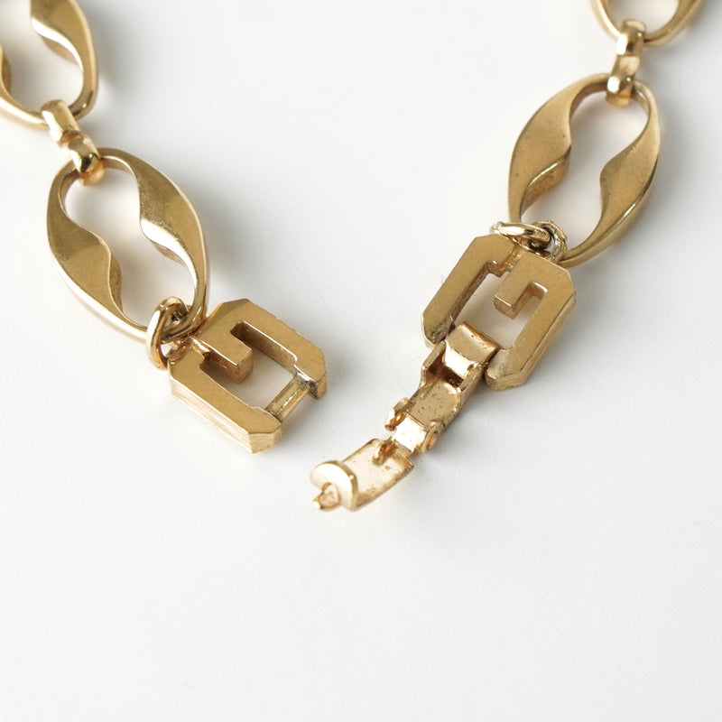 ジバンシィ ヴィンテージ チェーン ネックレス GP ゴールド