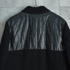 ディオール オム エディ期 異素材切り替え 中綿 キルティング ウール ブルゾン ニットジャケット ブラック