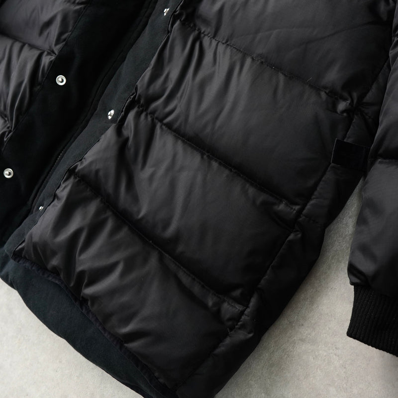 アクネ ストゥディオズ フーデッド ダウンコート ダウンジャケット ブラック