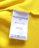 メゾン キツネ Tシャツ イエロー L メンズ レディース
