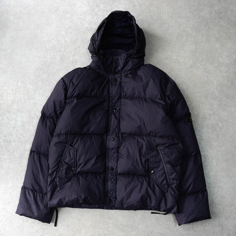ストーン アイランド ショート丈 ダウンジャケット ネイビー