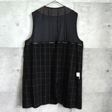 イヴサンローラン ヴィンテージ YSLロゴ ステンカラーコート ダークグレー