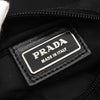 プラダ トライアングルロゴ テスート / レザー ショルダーバッグ ブラック