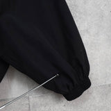 バレンシアガ ロゴ ナイロンブルゾン ブラック