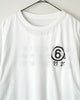 エムエムシックス メゾン マルジェラ フェイクレイヤード ホール Tシャツ ホワイト XS メンズ レディース