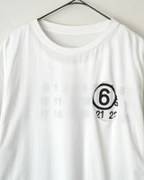 エムエムシックス メゾン マルジェラ フェイクレイヤード ホール Tシャツ ホワイト XS メンズ レディース
