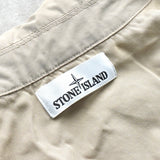 ストーンアイランド コンパスバッジ ステンカラーコート ベージュ メンズ