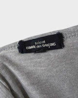トリコ コム デ ギャルソン AD2012  レース 装飾 長袖Tシャツ ロンT グレー M レディース