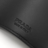 プラダ ヴィッテロダイノレザー トライアングルロゴ 三つ折り財布 ブラック ICタグ内蔵