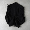 コムデギャルソン 1990年製 変形 ジッパー ベスト レディース ブラック
