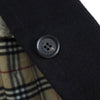 バーバリー ロンドン ノバチェック裏地 カシミア ウール ステンカラーコート レディース ブラック