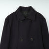 プラダ ウール ダブル ピーコート ネイビー メンズ