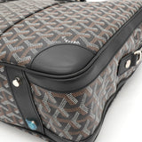 ゴヤール アンバサッドMM PVC/レザー ブリーフケース ビジネスバッグ ブラック メンズ