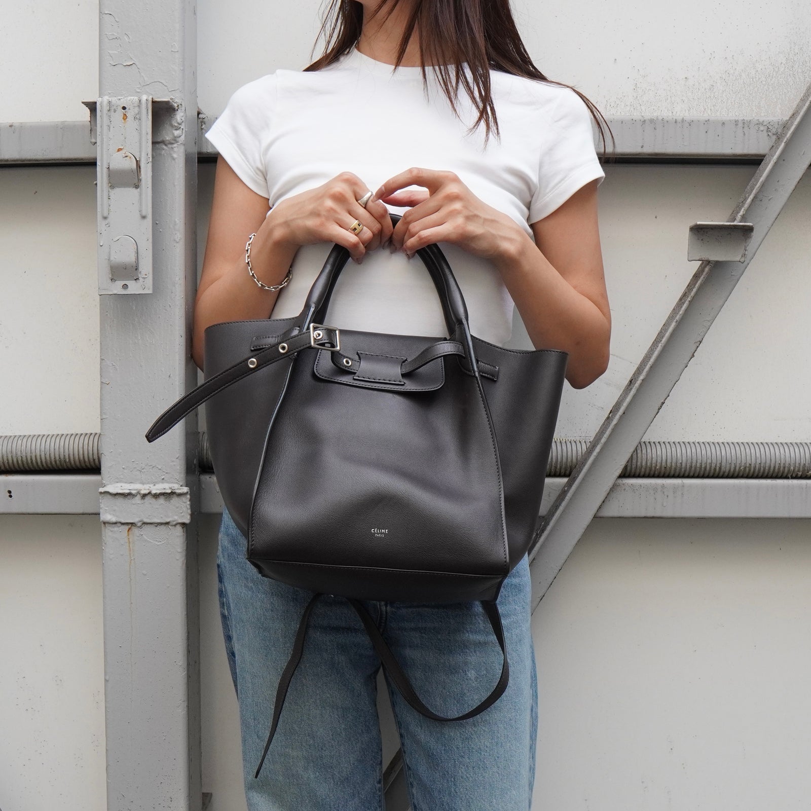 セリーヌ ビッグバッグ スモール レザー 2way ハンドバッグ ショルダー