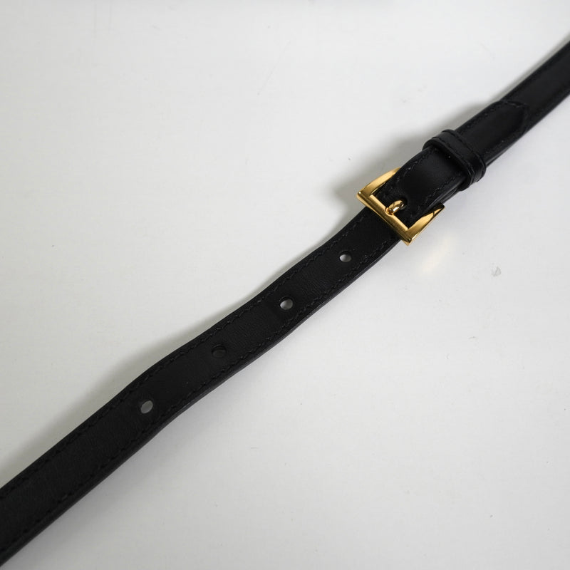 プラダ サフィアーノ レザー 2way ハンドバッグ ショルダーバッグ ブラック