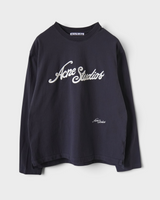 アクネ ストゥディオズ 刺繍 鹿子 ロンT チャコールグレー XS メンズ レディース