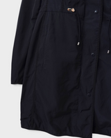 ANTHEMIS GIUBBOTTO ANTHEMIS JACKET モンクレール ナイロン ミドルコート ネイビー M レディース