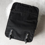 プラダ テスート ポコノ ナイロン / サフィアーノレザー トライアングルロゴ / キャリーバッグ ブラック