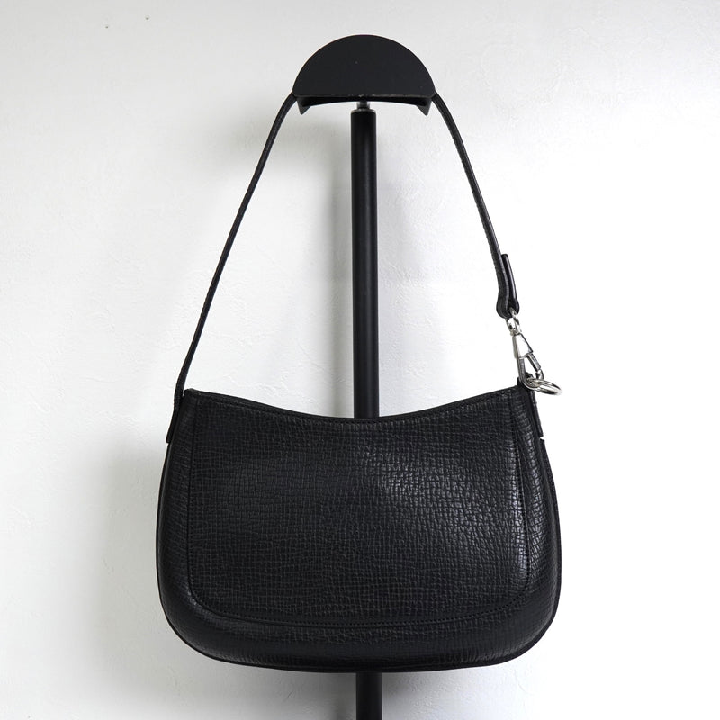 ロエベ ロゴ レザー ミニバッグ アクセサリーポーチ ブラック