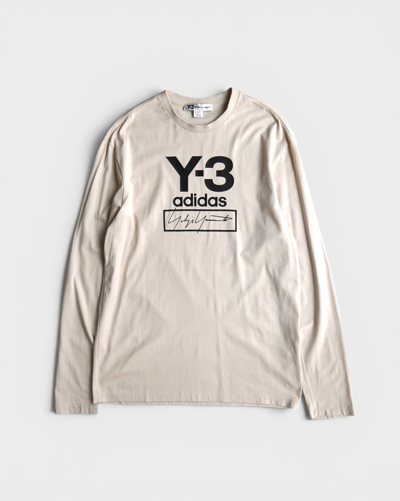 ワイスリー ロゴ 長袖Tシャツ ロンT アイボリー XS メンズ レディース