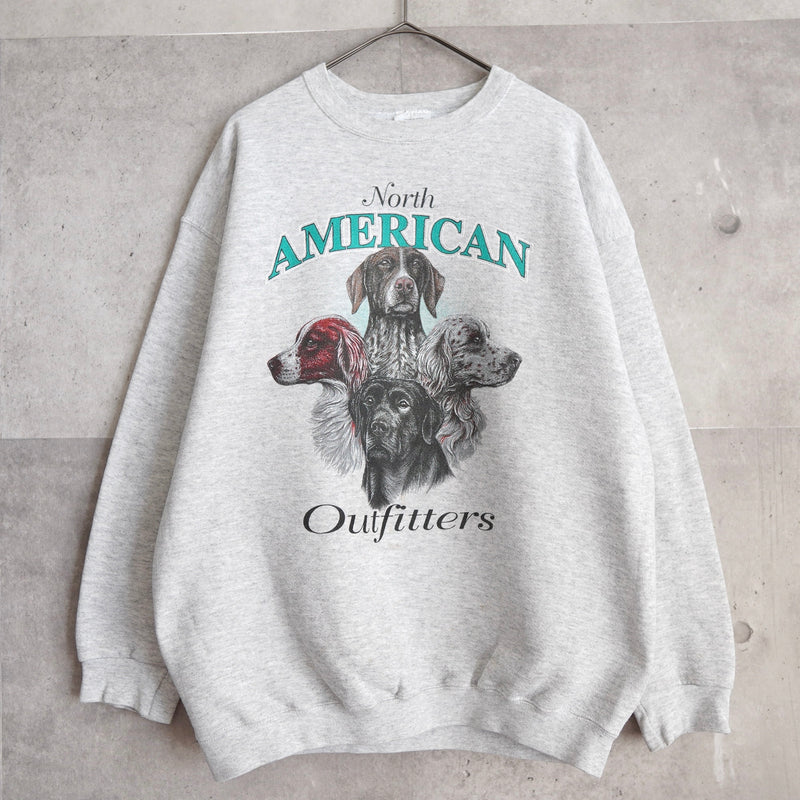 90's｜Dog Print Sweatshirt｜Made in USA