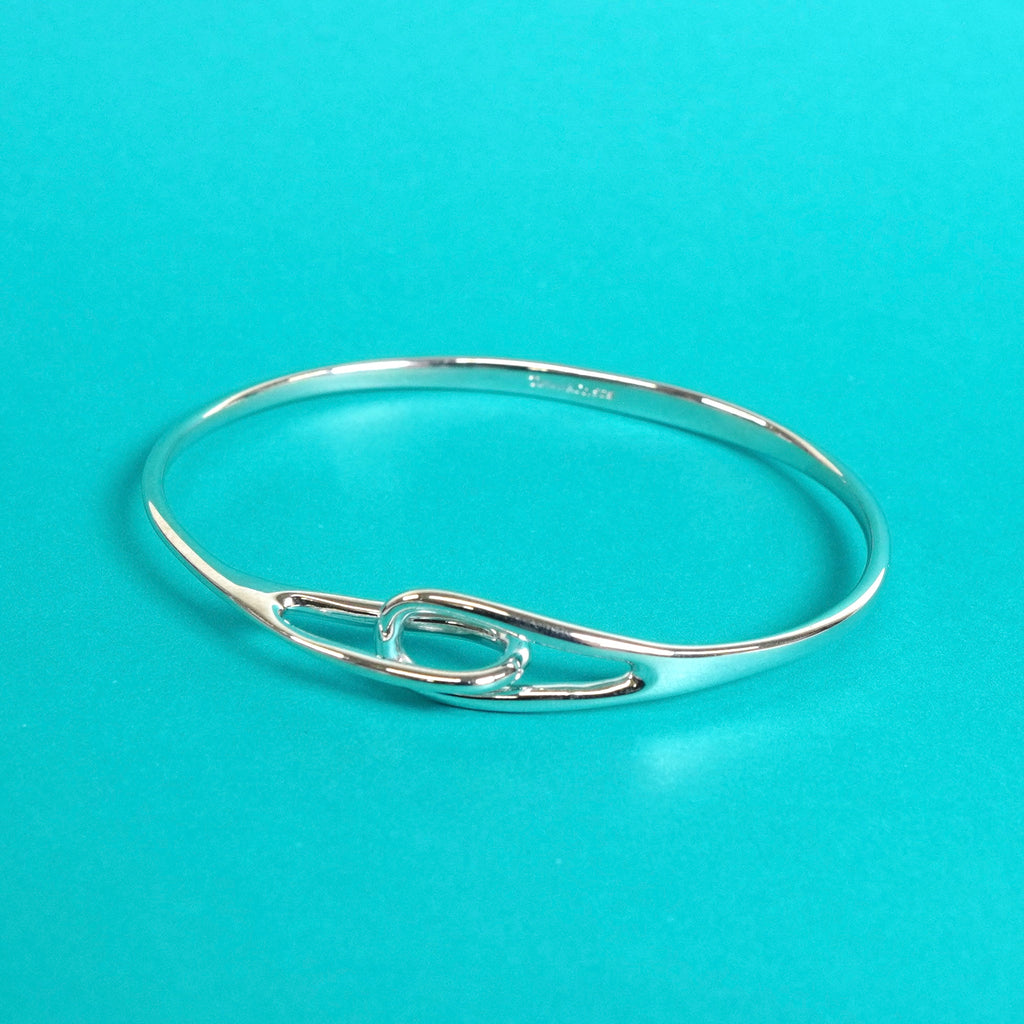 ティファニー オープンティアドロップ バングル 925 新品磨き済
