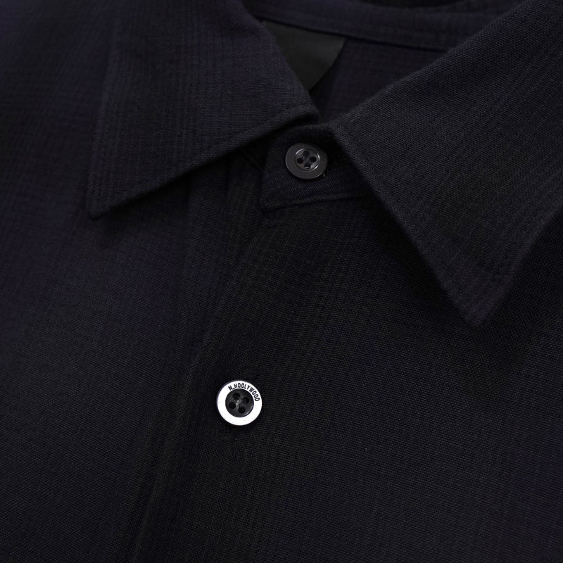 エヌハリウッド オンブレシャツ レーヨンシャツ 長袖シャツ ブラック
