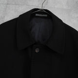 ジバンシィ 4Gロゴ カシミヤ ステンカラーコート ブラック