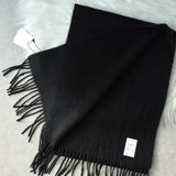 ロンハーマン カシミヤ100% マフラー ブラック タグ付き未使用品