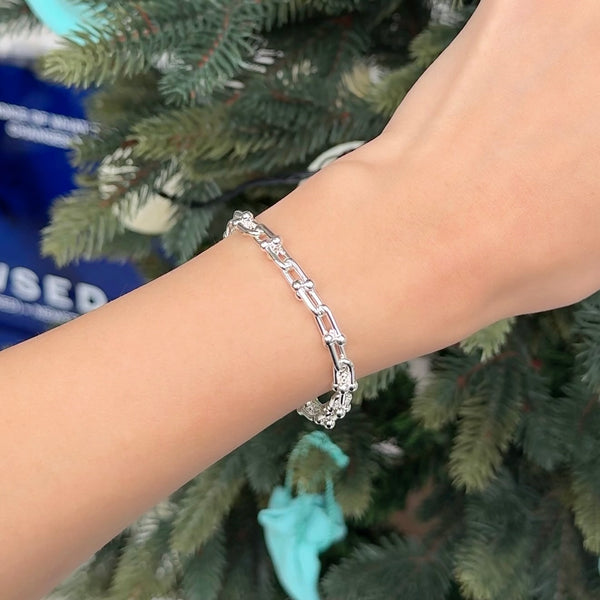 ティファニー ハードウェア スモールリンク ブレスレット シルバー925