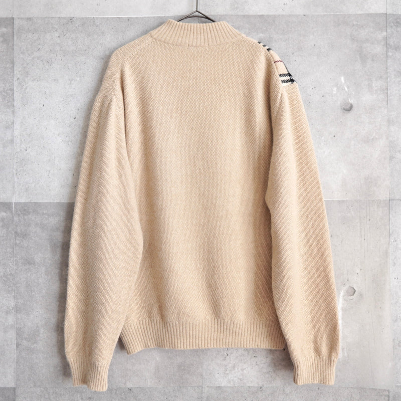 Nova-check Half-zip Sweater