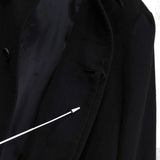 ジバンシィ 4Gロゴ カシミヤ ステンカラーコート ブラック