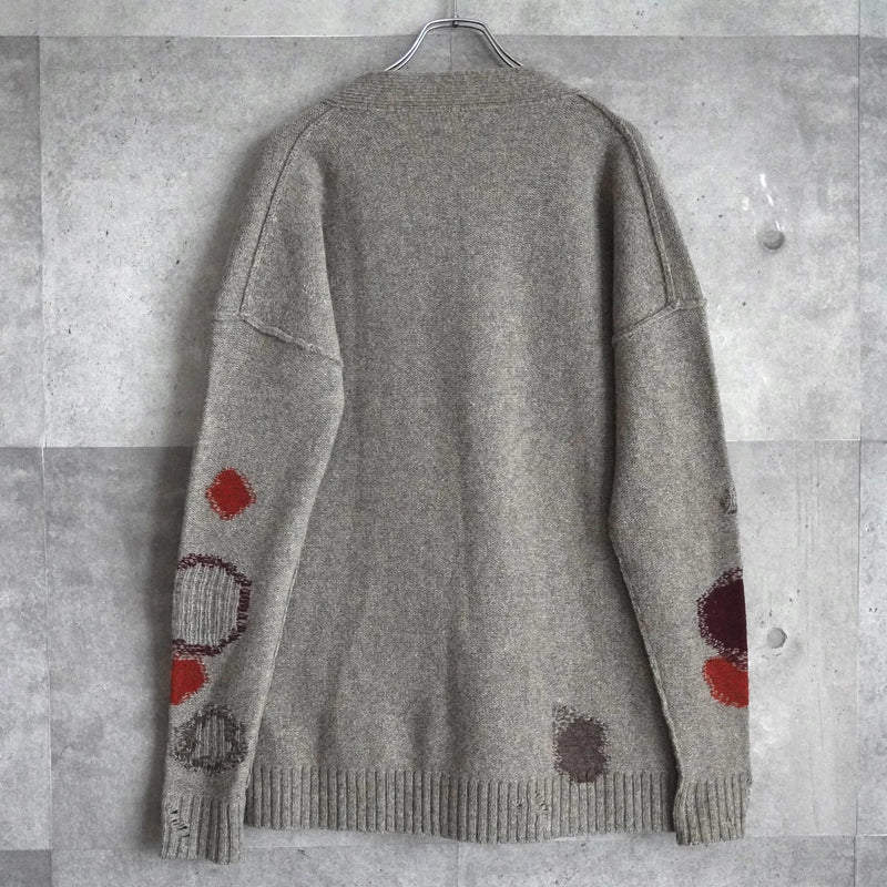 Distressed Wool Cardigan｜Made in Italy