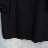 サンローラン パリ マオカラー ロングコート ブラック