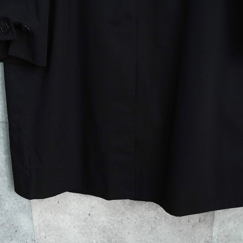 サンローラン パリ マオカラー ロングコート ブラック