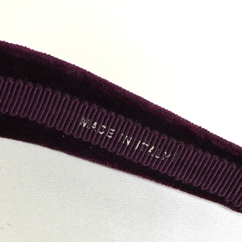 サルバトーレ フェラガモ ヴァラ リボン ベロア カチューシャ パープル