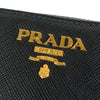 プラダ ロゴ サフィアーノ レザー コインケース ブラック