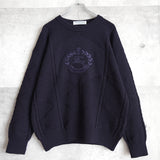 80's〜90's｜Logo Embroidered Sweater｜Made in England