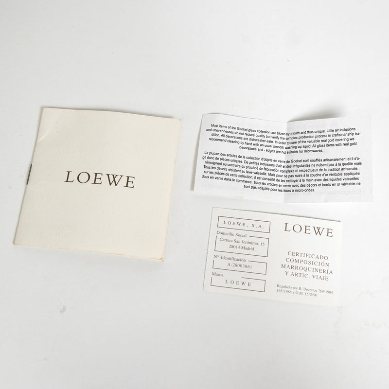 ロエベ アマソナ28 スエード / レザー ハンドバッグ ベージュ / ブラウン