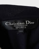クリスチャン ディオール スポーツ ヴィンテージ CDロゴ 半袖ポロニット ネイビー レディース