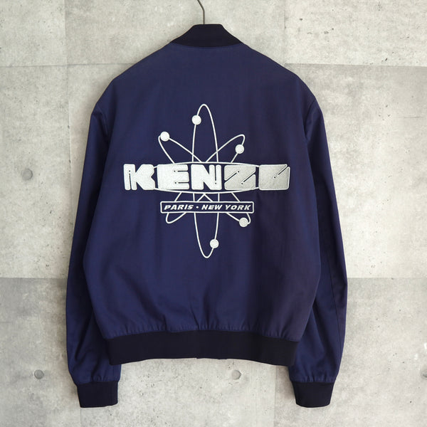 Kenzo 后背徽标运动夹克 海军蓝
