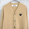 Play Comme des Garcons 爱心徽标开衫 米色