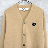 Play Comme des Garcons 爱心徽标开衫 米色