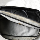 ロエベ アナグラム レザー ビジネスバッグ ハンドバッグ ブラック メンズ