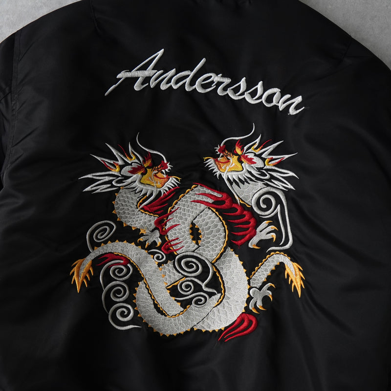 Schott × ANDERSSON BELL ショット × アンダースンベル 中綿 スカジャン MA-1 ボンバージャケット ブラック