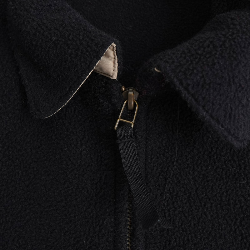 ポロ ラルフローレン スモールポニーロゴ フリース ジャケット ブルゾン ブラック メンズ