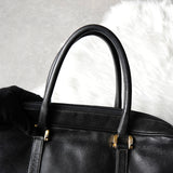 ロエベ アナグラム レザー ビジネスバッグ ハンドバッグ ブラック メンズ